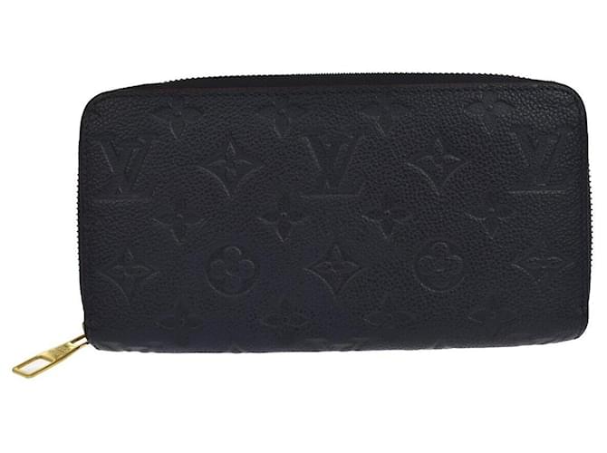 Louis Vuitton Zippy Wallet Cuir Noir  ref.1025085