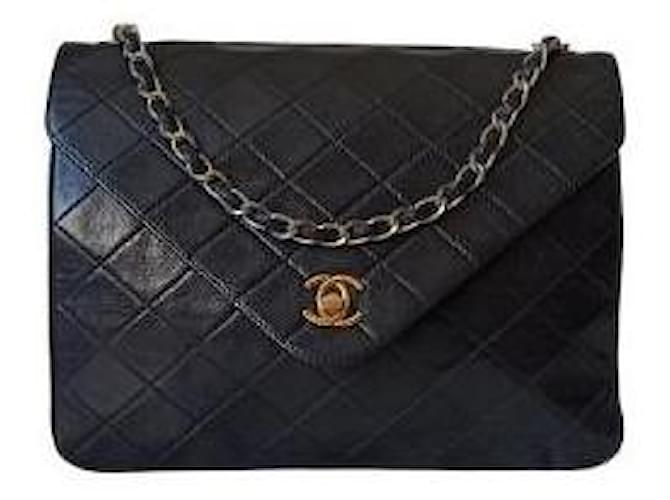 Chanel Handtaschen Schwarz Leder  ref.1025125