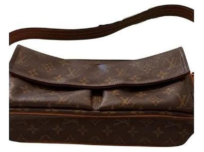 Louis Vuitton Viva Cité leather bag Brown  ref.1025152