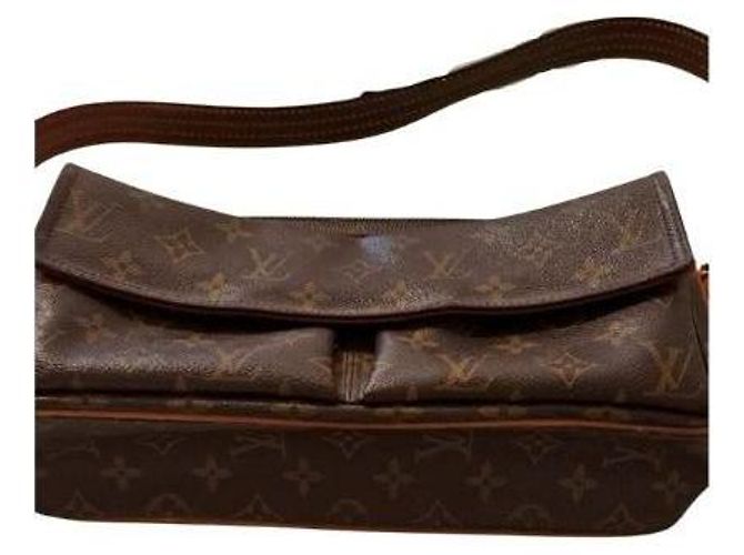 Louis Vuitton Sac Viva Cité en cuir Marron