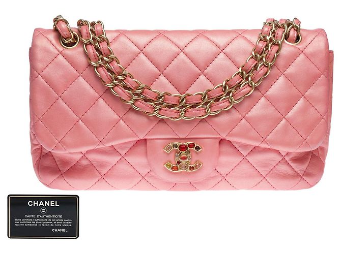 Sac Chanel Timeless/Classic in Pink Leather - 101323