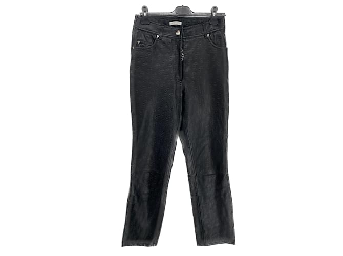Autre Marque Pantaloni SAKS POTTS T.0-5 2 Leather Nero Pelle  ref.1025397