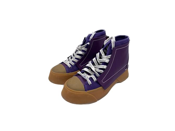 JW ANDERSON  Trainers T.EU 38 leather Purple  ref.1025420