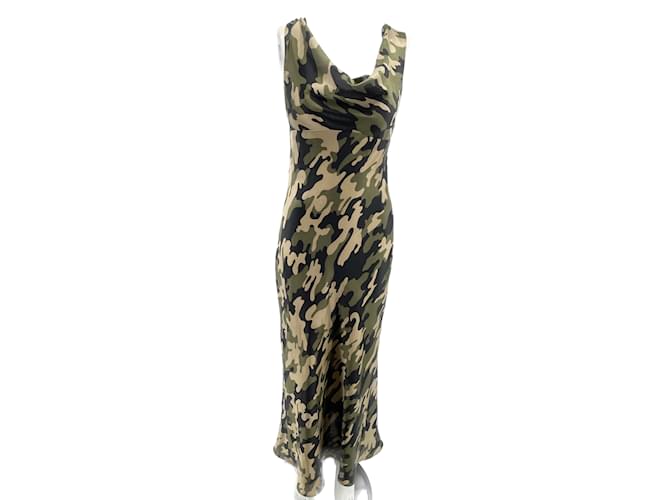 Autre Marque NON SIGNE / UNSIGNED  Dresses T.0-5 2 Polyester Green  ref.1025424