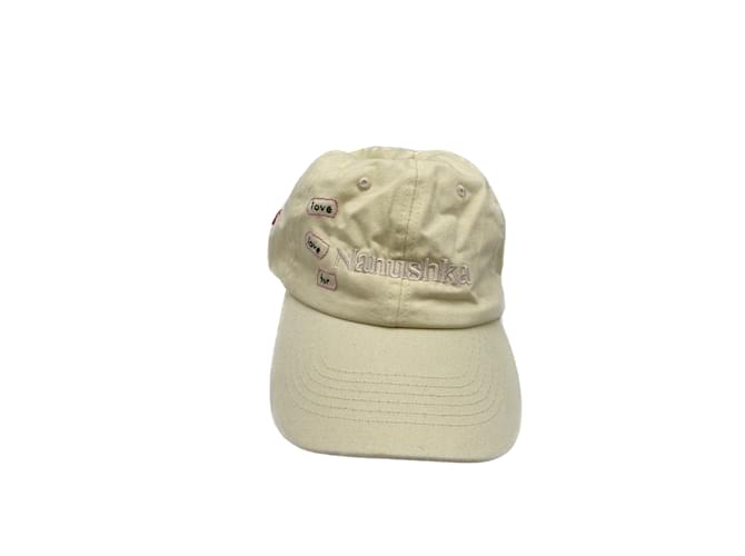 NANUSHKA  Hats T.International S Cotton Cream  ref.1025432