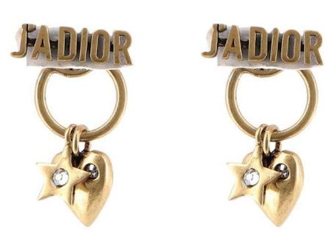 Dior Earrings Golden Metal  ref.1025480