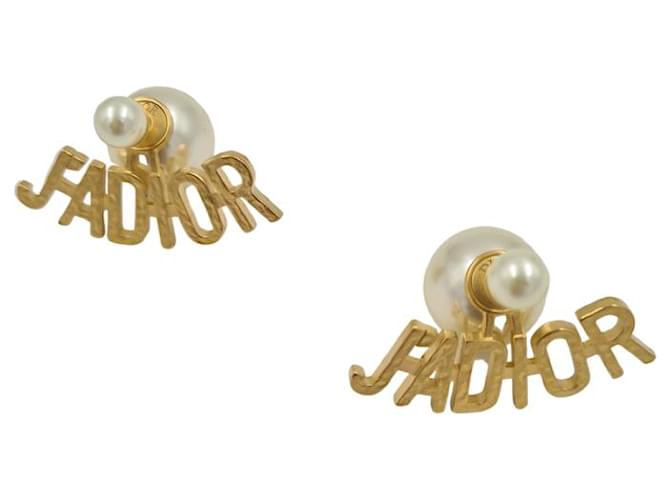 Dior Earrings Golden Metal  ref.1025481