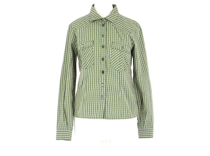 Zadig & Voltaire Camisa Verde claro Algodón  ref.1025575