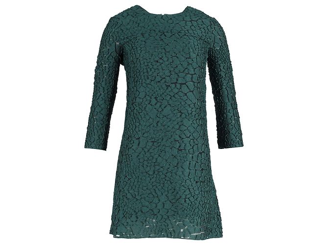 Vestido Nina Ricci Shift em Poliéster Verde