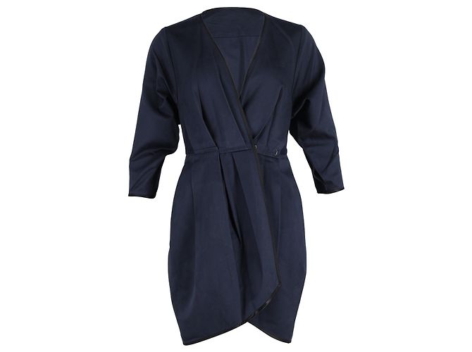 Mini abito a portafoglio Marc Jacobs in cotone blu navy
