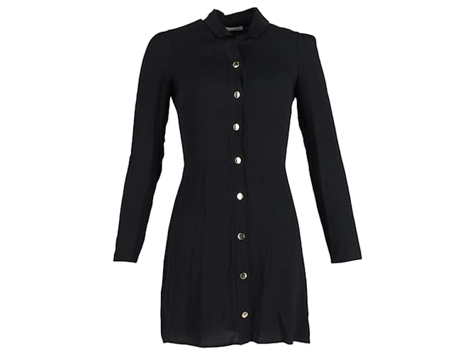 Reformation Hugh Mini Dress in Black Viscose Cellulose fibre  ref.1025680