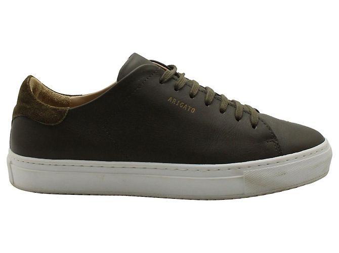 Axel Arigato Propre 90 Baskets en Cuir Vert Vert olive 