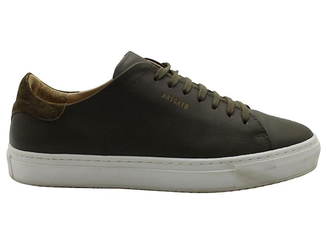 Axel Arigato Clean 90 Sneakers in Green Leather Olive green  ref.1025703