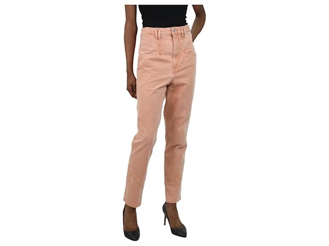 Isabel Marant Pink pocket panelled jeans - size FR 34 Cotton  ref.1025756