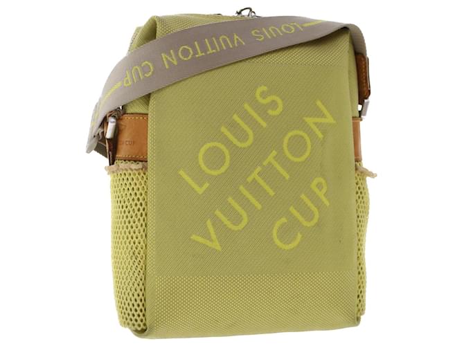 LOUIS VUITTON Damier Geant Weatherly Shoulder Bag Yellow M80636 LV Auth bs6902  ref.1025827