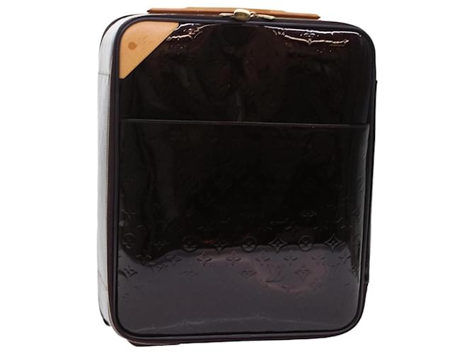 LOUIS VUITTON Monogram Vernis Pegas 45 Suitcase Rouge Favist M91277 auth 49624 Patent leather  ref.1025899