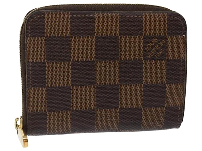 Louis Vuitton Zippy Coin Purse Brown Damier Ebene