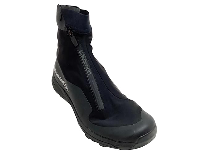 Salomon x Comme des Garcons Black Tech Alpine Sneaker Booties Schwarz Leinwand  ref.1026086