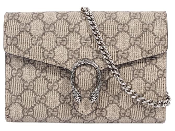 Gucci Dionysus Chain Wallet Supreme Canvas Cloth
