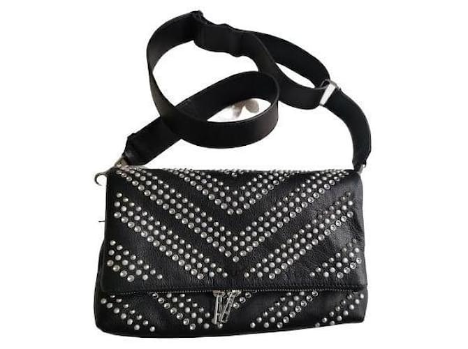 Zadig & Voltaire Handbags Black Silver hardware Leather  ref.1026151