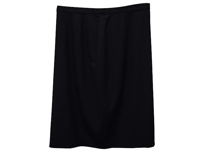 Giorgio Armani Classico Pencil Skirt in Black Wool  ref.1026223