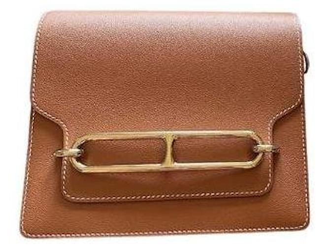 Hermès Roulis 23 Brown Leather  ref.1026237