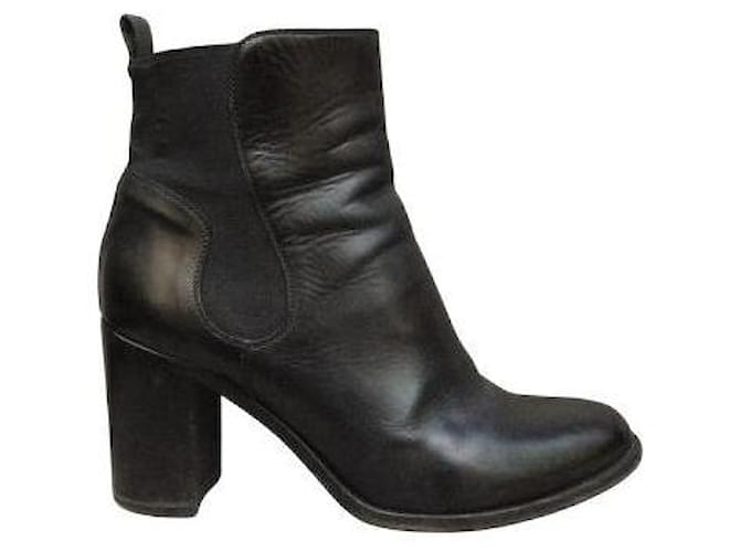 Sartore p boots 38,5 Black Leather  ref.1026239