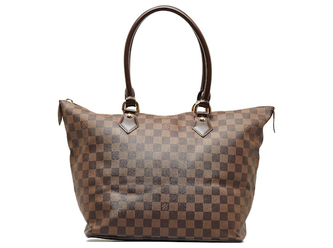 Louis Vuitton Damier Ebene Saleya MM - Brown Totes, Handbags - LOU766703