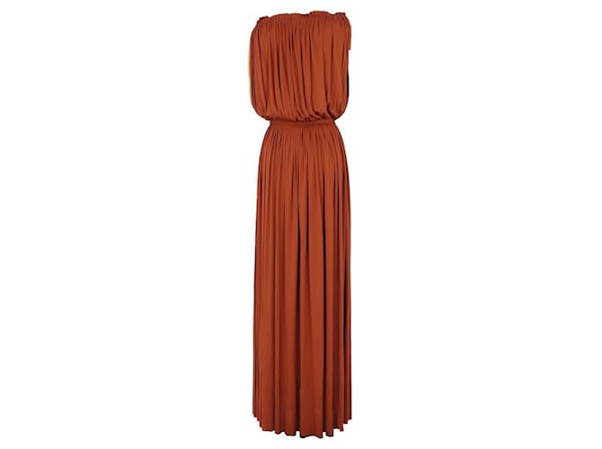 Christian Dior  Dress Brown Rayon  ref.1026298