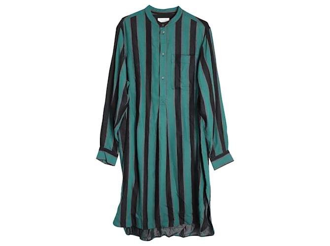 Autre Marque Wales Bonner Striped Dress in Green Viscose Cellulose fibre  ref.1026303