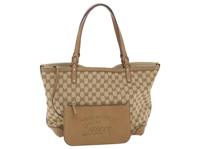 Gucci Gucci Craft Original GG Canvas Tote in Brown