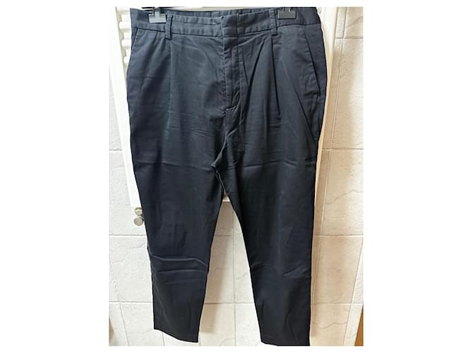 ZARA Pants Black Cotton  ref.1026560