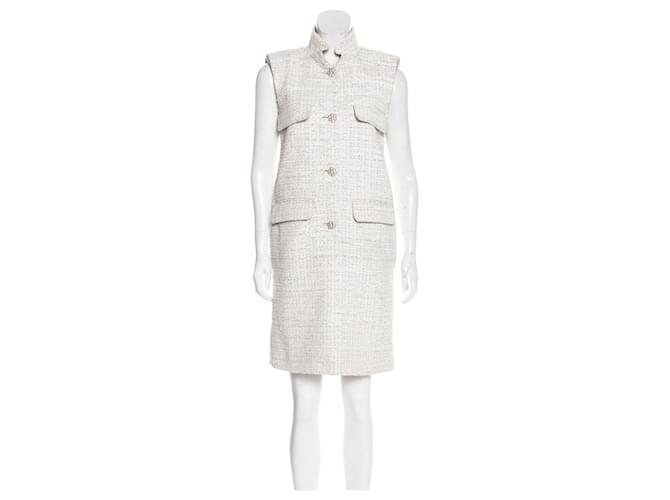 Chanel 9K$ Ribbon Tweed Pearl Buttons Dress Multiple colors