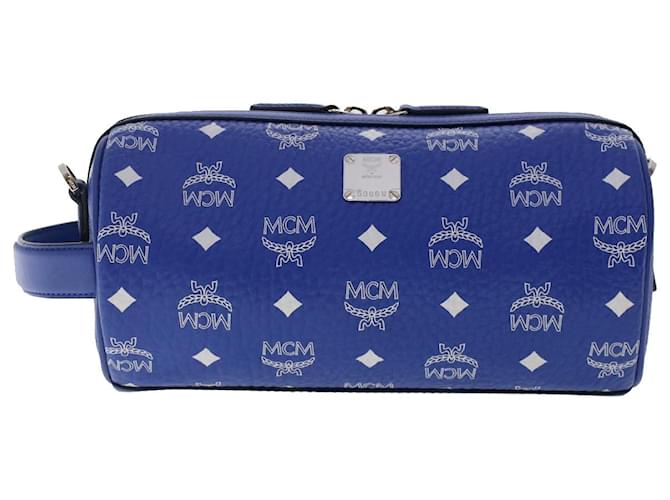 MCM Blue Leather  ref.1026832