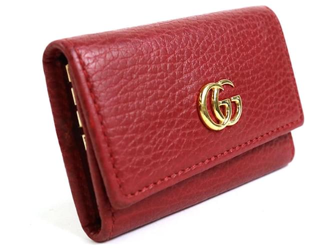 Gucci GG Marmont Rot Leder  ref.1027218