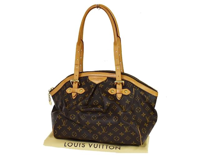 Louis Vuitton Tivoli Marrom Lona  ref.1027252