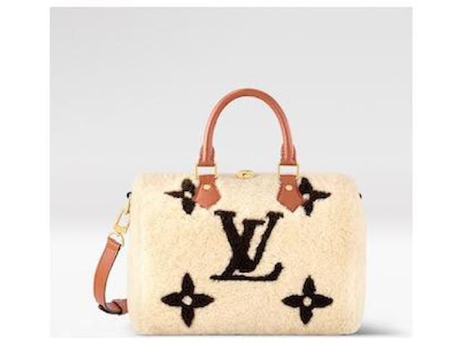 Louis Vuitton LV Speedy bandouliere 25 Beige Cloth  ref.1027271