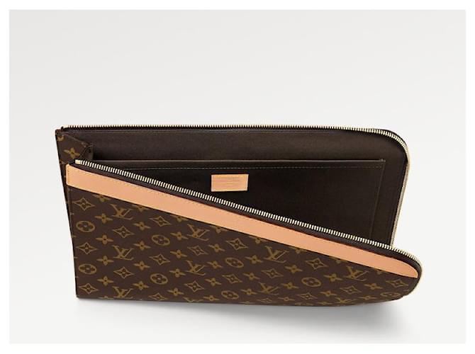 Louis Vuitton LV Pochette Jour monogram Brown Cloth  ref.1027274