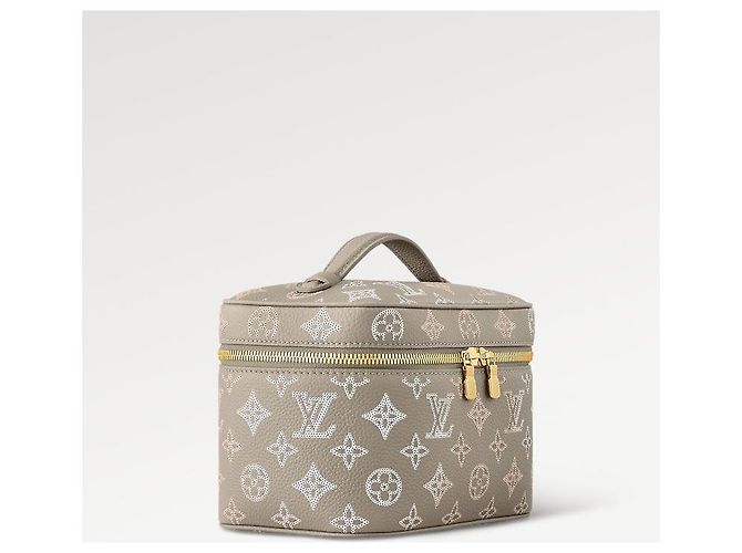 Louis Vuitton Nice Mini Mahina Leder Grau