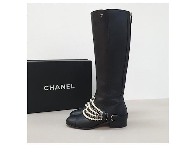 chanel womens boots size 10