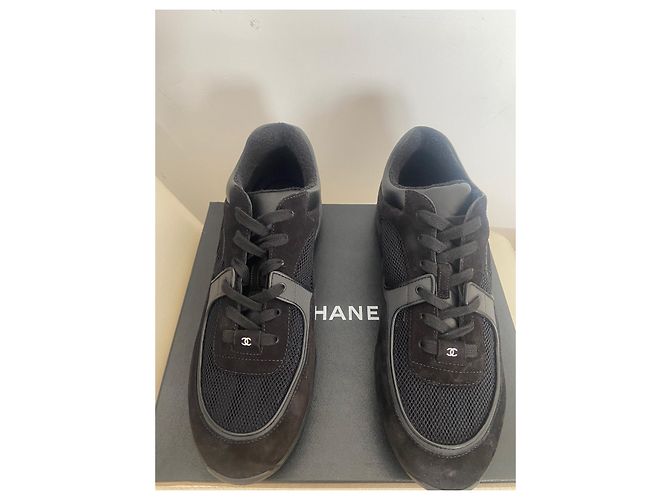 Cambon Nuove classiche sneakers da uomo Chanel Nero