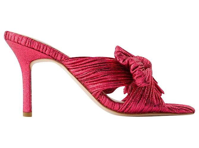 Claudia Sandals - Loeffler Randall - Synthetic Leather - Fuchsia Pink Leatherette  ref.1027679