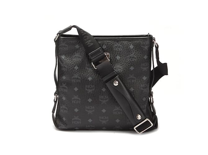 MCM Crossbody Bag Men Leather Black