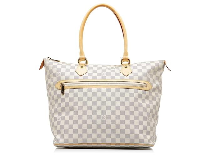 Louis Vuitton Damier Azur Saleya GM - White Totes, Handbags - LOU753057