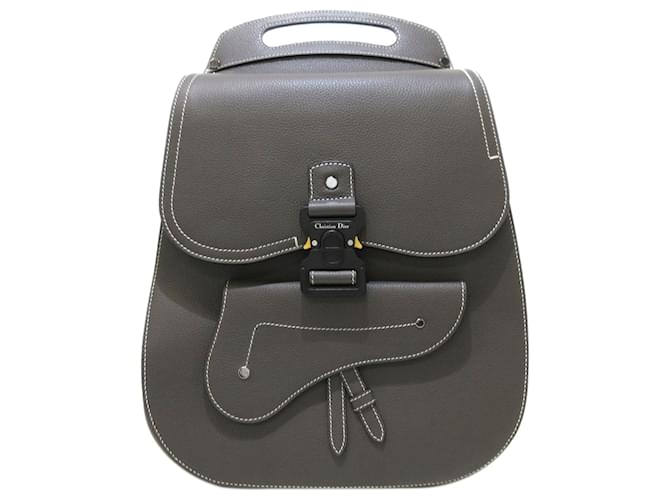 Dior Black Mini Gallop Backpack Leather Pony-style calfskin ref