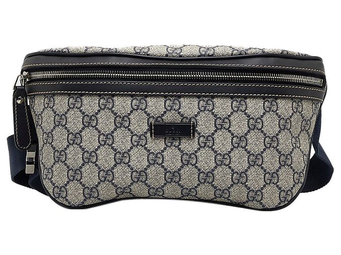 Gucci Gray GG Supreme Belt Bag Grey