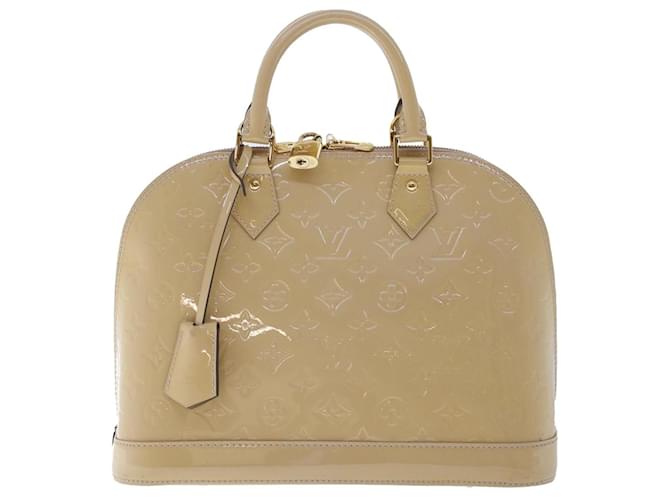 Louis Vuitton Alma Beige Patent leather  ref.1027887