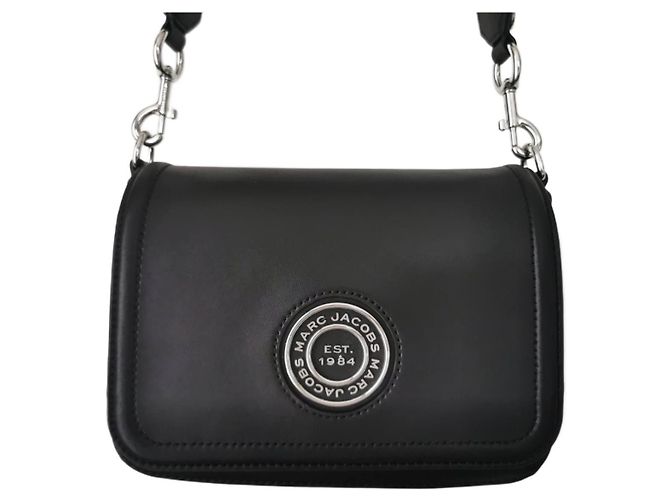 Borsa messenger Marc Jacobs in pelle nera Nero Silver hardware