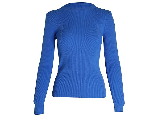 Pull en maille Sandro Paris en acrylique bleu