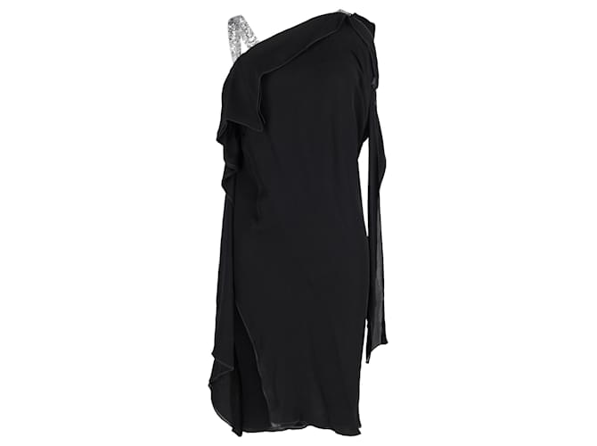 Asymmetrisches Kleid von Roland Mouret aus schwarzer Seide  ref.1028110